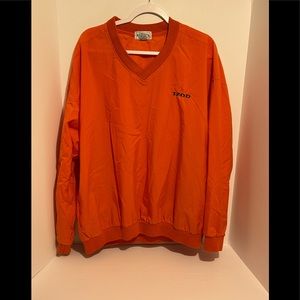 Vintage IZOD Golf Windbreaker Pullover Shirt Jacket, Men’s Size L, Orange